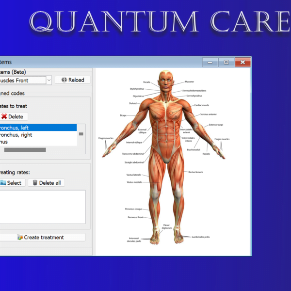 Screenshot 2024-06-03 001140 The "Beta" section of the program is regularly updated with the latest research for cutting-edge treatment options. Targeted Body Systems and Locations Mark specific systems and locations within the body for precise diagnostics and treatment.